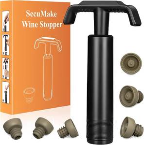 lot 3065 image: Wine Saver Vacuum Pump with Patented Seal Indicator,6 Vacuum Wine Stopper Easy Release Tabs,Date Markers, Reusable Wine Stoppers Preserver to Keep Wine Fresh Longer, Ideal Gift for Wine Lovers