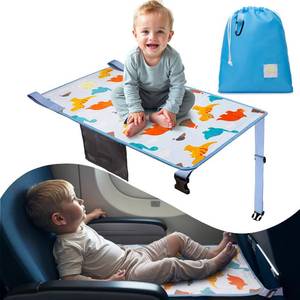 lot 3074 image: Snoozy Toddler Airplane Seat Extender - Airplane Must Haves for Kids, Airplane Seat Extender for Kids, with Carry Bag, Toddler Travel Essential, Airplane Travel Essentials Kids, (Dinosaur Blue)
