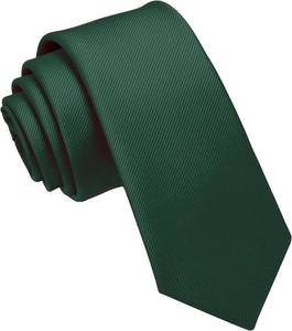 lot 3108 image: JEMYGINS 2.4 Solid Color Skinny Tie Slim Necktie for Men