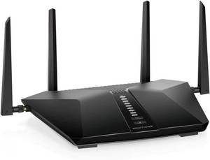lot 5008 image: $220 Retail $219 NETGEAR Nighthawk 6-Stream AX5400 WiFi 6 Router (RAX50) - AX5400 Dual Band Wireless Speed (Up to 5.4 Gbps)  2,500 sq. ft. Coverage