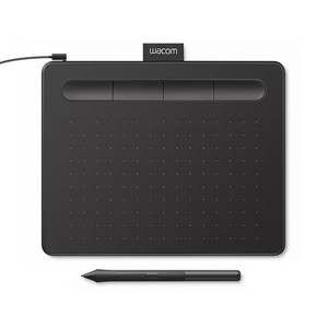 lot 5025 image: Wacom Intuos Graphics Drawing Tablet, 3 Bonus Software Included, 7.9x 6.3, Black, Small (CTL4100KO-AA)