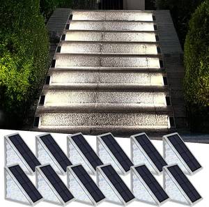 lot 5036 image: AUDLES Solar Step Lights - Waterproof Outdoor Decor, IP67 Solar Lights for Yard, Patio, Garden, Walkways, Front Door, Pathway, Driveway (12)