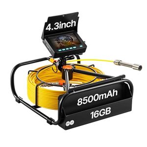 lot 5044 image: $250 VEVOR Sewer Camera, 98.4 ft30 m, 4.3 Pipe Drain Inspection Camera with DVR Function and LED Lights, Waterproof IP68 Borescope, Industrial Endoscope for Home Wall Duct Drain Pipe Plumbing  IP68 Waterproof Borescope, with DVR Function and LED Lights