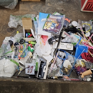 lot 5050 image: Miscellaneous lot of goodies gray tote not included