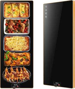 lot 5053 image: Electric Warming Tray Extra Long 40x12 Food Warmer with Thermostat and Full Surface Heating Food Warming Mat with 2 Temperature Modes for Parties Buffet Gatherings Gold Edge