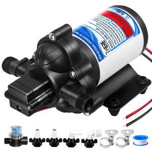 lot 1005 image: 12V RV Water Pump,2088-422-144 Diaphragm Pump,45 PSI 3.3 Gallons Per Minute Fresh Water Pump with 12MNPT Connection for Agricultural Spraying RV Marine Yacht-Chemical Corrosion Resistant
