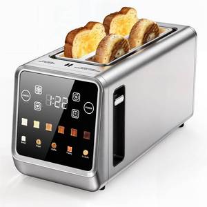 lot 1020 image: A 4-Slice Smart Toaster, Extra-Wide Slots for Thick Bagels & Artisan Bread, 1400W Rapid Heating, 6 Browning Levels  5 Presets, MemoryIQ, Pro Bagel Mode