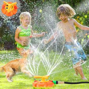 lot 1986 image: Water Sprinkler for Kids Toddlers Sprinklers with Roating Spray Nozzles Attaches Garden Water Hose Outdoor Play Outside Toys 3-4 Summer Backyard Lawn Game Yard Water Toy for Kids 3-5 4-8 Boy Girl