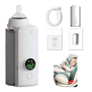 lot 2010 image: Portable Bottle Warmer for Travel, Fast Heating - Travel Bottle Warmer with Battery-Powered Temperature Display.