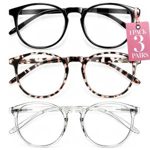 lot 2024 image: IBOANN Blue Light Blocking Glasses for Women - 3 Pack