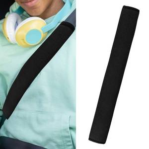 lot 2032 image: KPFILEH Extra Long Car Seatbelt Cover, 19In Shoulder Protector Pad, Black