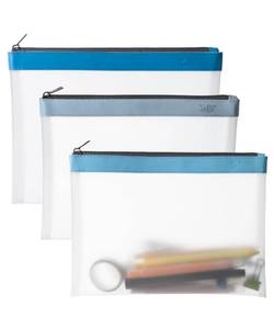 lot 2049 image: Mr. Pen- Clear Pencil Pouch, 9 x 6.88, 3 Pack, Durable TPU Material  Large Water-Resistant Pencil Bags with Smooth Zipper, Multipurpose Clear Pouch for Stationery, School, Office
