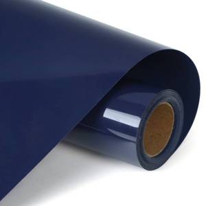 lot 2061 image: RENLITONG Heat Transfer Vinyl,12 Inch by 10ft Navy Blue Iron on Vinyl