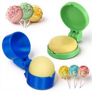 lot 2062 image: Yiyiring 2 Pcs Round and Disc Cake Pop Mold Shapes Press Set, Sphere, Disc