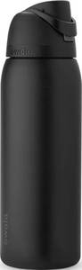 lot 2105 image: Owala FreeSip Stainless Steel Water Bottle 40 oz Very, Very Dark