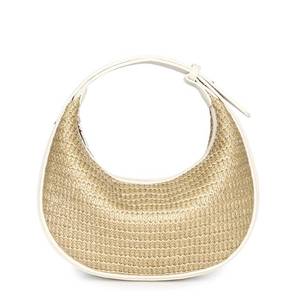 lot 2114 image: Herald Straw Crescent Hobo Shoulder Purses Handbag for Women (Beige)