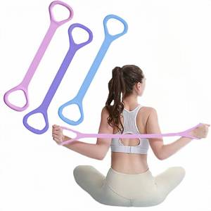 lot 2115 image: Nzwnxdtq Figure 8 Fitness Resistance Bands, Elastic Bands with Handles for Working Out,ArmBackShoulder Training Elastic Ropes,Exercise Equipment for Physical Therapy Stretching Yoga Pilates
