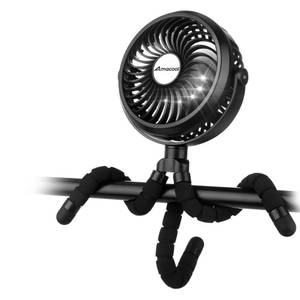 lot 2123 image: AMACOOL Battery Operated Stroller Fan, Portable Clip On Fan Rechargeable