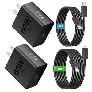 lot 2365 image: 60W Super Fast Charger USB C, Type C Charger Fast Charging Android Phone Charger Block with 10FT6FT USB C Chargers Fast Charging Cable Cord for Samsung Galaxy S26 UltraS26S26iPhone 171615