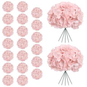 lot 2373 image: AVIVIHO 20Pcs Blush Hydrangea Artificial Flowers Bulk Realistic Silk Faux Hydrangea Heads with Stems Fake Flowers for Wedding,Party,Home,Table Centerpieces, Arch,Baby Shower,Party DIY Decoration