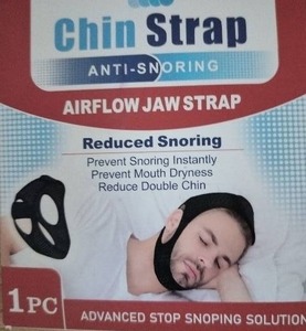 lot 2384 image: Chim Strap Anti-Snoring Chin Strap 1 PC Advanced Stop Snoring