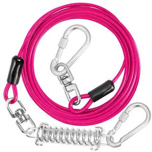 lot 2390 image: jenico Dog Tie Out Cable - 20 ft Heavy Duty Dog Lead for Yard