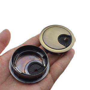 lot 2447 image: HAHIYO 2Pcs 2Inch50mm Bronze Zinc Alloy Desk Grommet Wire Grommet Cable Management Cord Hole Cover Desk Wire Hole Insert Wire Organizer for Computer Office Home School Equipment Systems