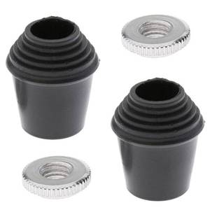 lot 2465 image: 2pcsset Threaded Bass Drum SpurFloor Tom Leg Tips Rubber Feet wLock Nut