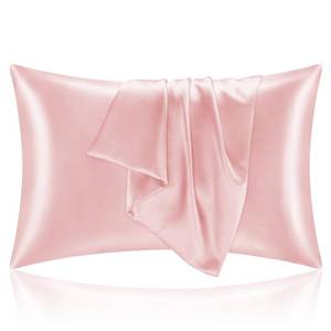 lot 2477 image: BEDELITE Satin Pillowcases, Standard Size 20x26 Inch, Pink, Set of 2