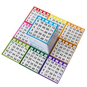 lot 2488 image: SEETOOOGAMES Bingo Paper Game Cards - 1 Card -100 Books of 10 Sheets
