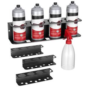 lot 3741 image: EVERHANGER Spray Can Holder, Wall Mount Spray Bottle Storage Rack