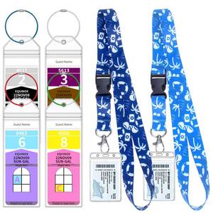 lot 4235 image: 4 Royal Caribbean & Celebrity Cruise Luggage Tag Holders with 2 Cruise Lanyards, Luggage Tag Holder and Cruise Lanyard with Ship Card Holder for Royal Caribbean & Celebrity Lines 2025-2026