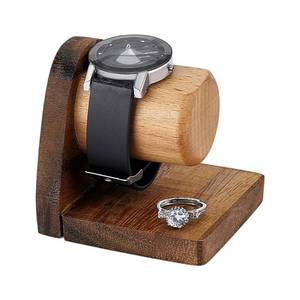 lot 4267 image: PH PandaHall Wooden Watch Display Stand, Bracelet Holder Single Jewelry Watch Showcase Jewelry Organizer Watches Organizer Display Anklet Tower Rack for Men Selling Show Home Use Retail Display