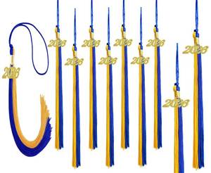 lot 4298 image: GRADFTY Blue and Gold Graduation Tassels 2026 for Grad Cap and Graduation Ceremony Accessory Decoration,10 Pieces