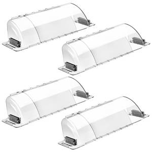 lot 4321 image: 4-Pack Register Vent Deflector, Aerospace-Grade Clear Design, 8.5-15 in