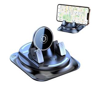 lot 4330 image: 2026 360° Rotatable Car Phone Mount - Adjustable Dashboard Phone Holder, Universal Navigation Stand for Smartphone, Car Interior Accessory (1PC)