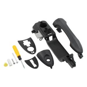 lot 4331 image: Front Driver Side Exterior Door Handle and Reinforcement Base Bracket Black