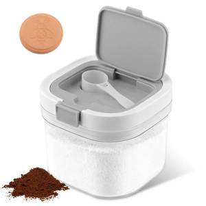lot 4336 image: CHENZORVAX Brown Sugar Container Airtight, 800ML Brown Sugar Keeper Storage Container with Spoon and Terracotta Saver Easy to Store for Home and Kitchen for Coffee Flour and Sugars