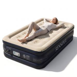 lot 5582 image: SENNOUL Twin Air Mattress Built in Pump, 18 Raised Blow up Bed,650lb