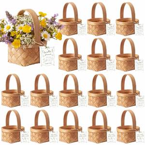 lot 5584 image: LemonRoad 20 Sets Locally Grown Baby Shower Mini Picnic Basket with Card