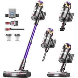 lot 5612 image: Cordless Vacuum Cleaner 55Kpa650W70Mins,1.8L Self Standing Stick Vacuum,Upgraded Vacuum Cordless with Hurricane Mode,Touch Screen,Anti-Tangle Wireless Vacuum,Vacuum Cleaners for HomePet HairCarpet