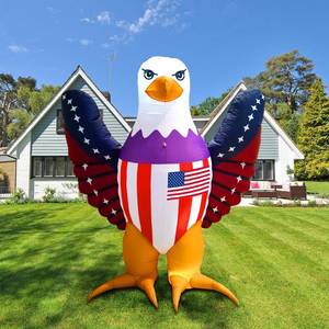 lot 5622 image: GOODENY USA 250th Anniversary Patriotic Inflatable 6FT Bald Eagle with Flying Wings for 4th of July, LED Blow Up Outdoor Decoration for 2026 Semicentennial Independence Day