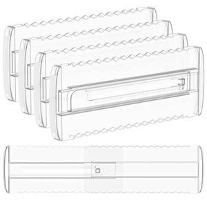 lot 6080 image: ROADNEX 4 Pack 4 High Drawer Dividers for Clothes, 10.2-16.5 Expandable