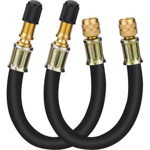 lot 6107 image: Mellbree 2pcs Valve Stem Extenders, 8.25 Inch Flexible Schrader Tire Valve Stem Extension Compatible for Harleys, RV, Stroller, Bicycles, Motorcycles and Portable Air Compressor