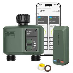 lot 6114 image: Shrivee WiFi Water Timer 2 Zone for Garden Hose