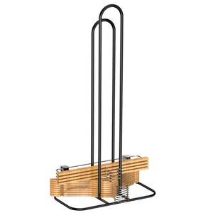 lot 6116 image: EASTTOWEST Hanger Stacker Organizer, 33 inch Height Stand, Clothes Hanger Storage Rack, Laundry Room, Black
