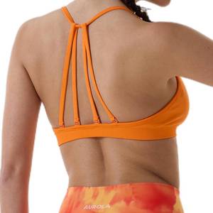 lot 6126 image: AUROLA Mercury Backless Strappy Workout Sports Bra for Women size m