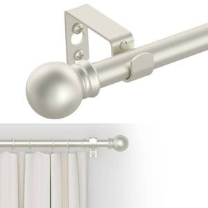 lot 6129 image: GXOACKJ Curtain Rods for windows 32-48 inch, 58 inch Decorative Nickel Splicing Heavy Duty Metal Curtain Rod set with Brackets