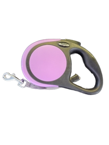 lot 6134 image: Flexi leash retractable lead pink gray