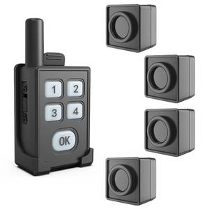 lot 7209 image: Perimeter Trip Alarm-Portable Camping Motion Sensor-1 Receiver4 Sensors
